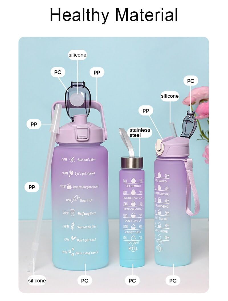 3 Water Bottle Set (2000ML, 900ML, 300ML)