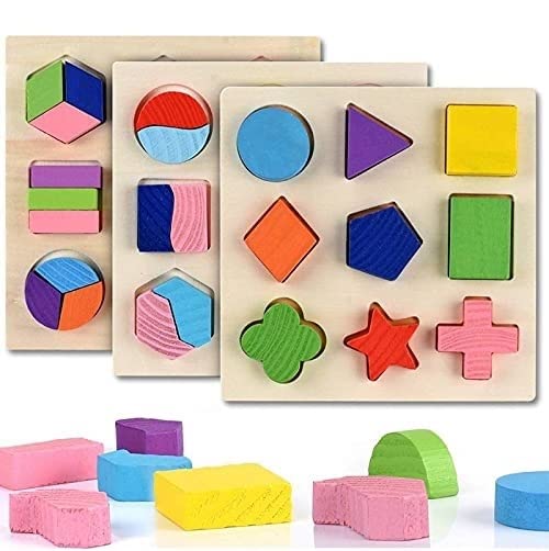 Geomentrice Shape Puzzle - 3 Set