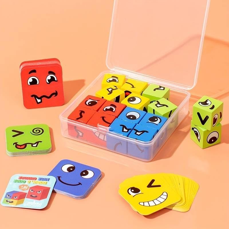 Face Change Rubik Game - Plastic Box