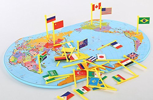 Map of The World - National Flag