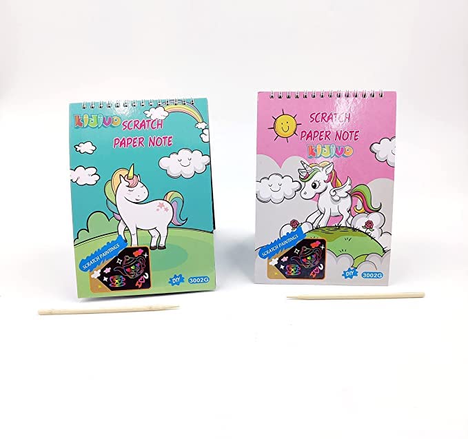 Unicorn Scratch Book