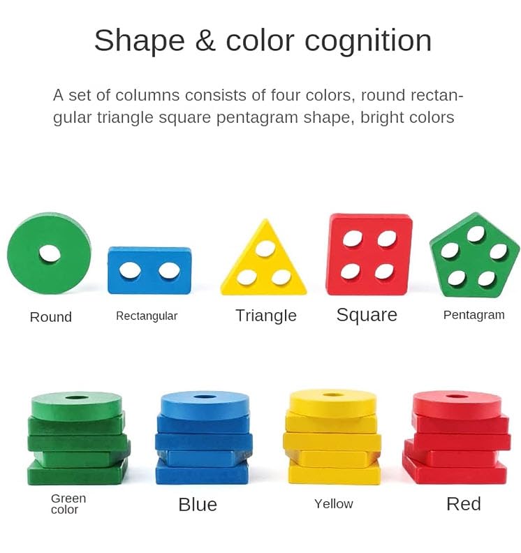 Five Shape Sorter - Mix Color