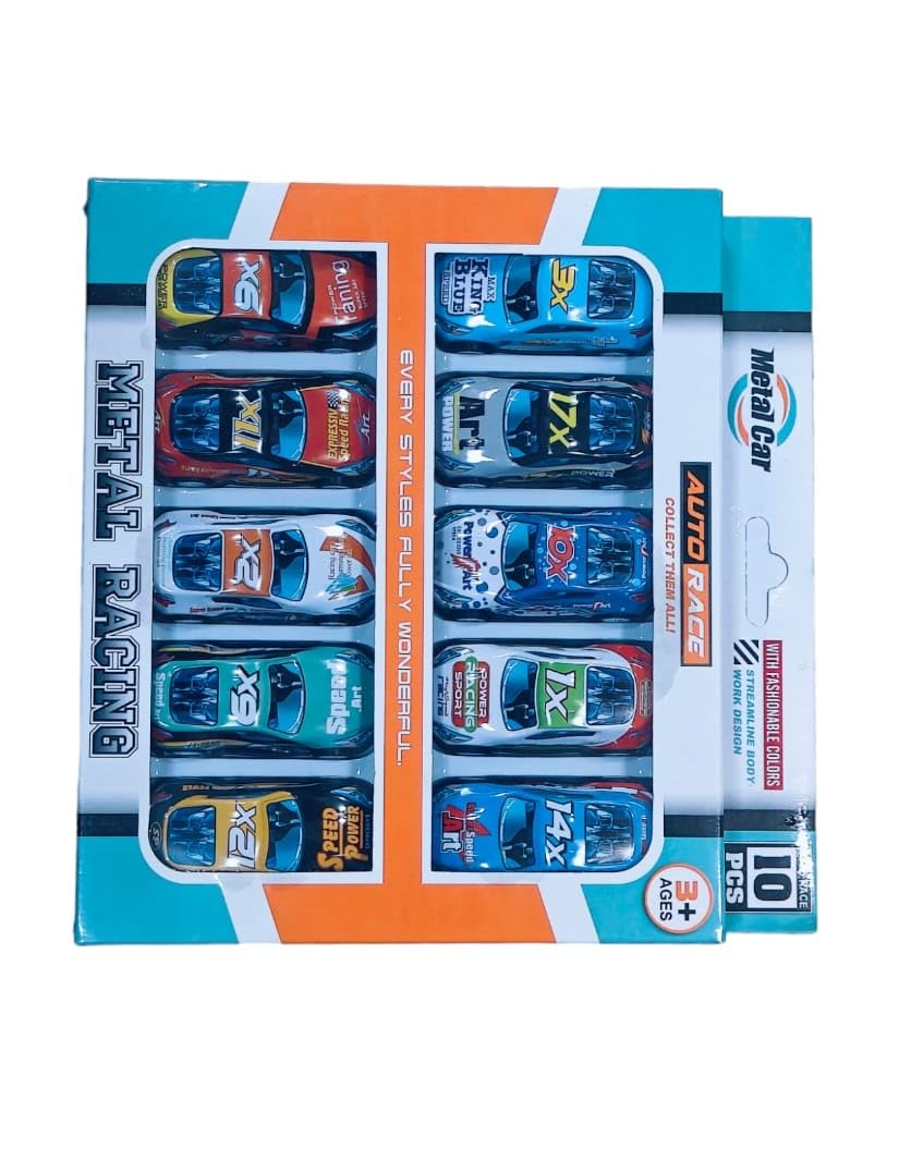 10 in 1 Race Car (Die Cast Metal)