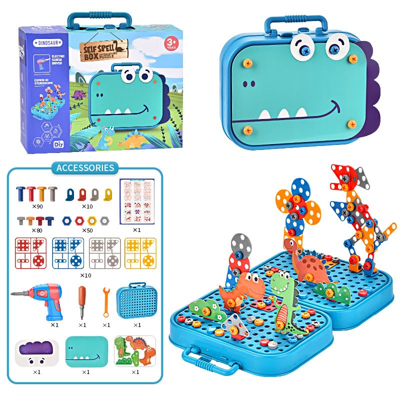 Self spell box with screw Driver(Dino & space)