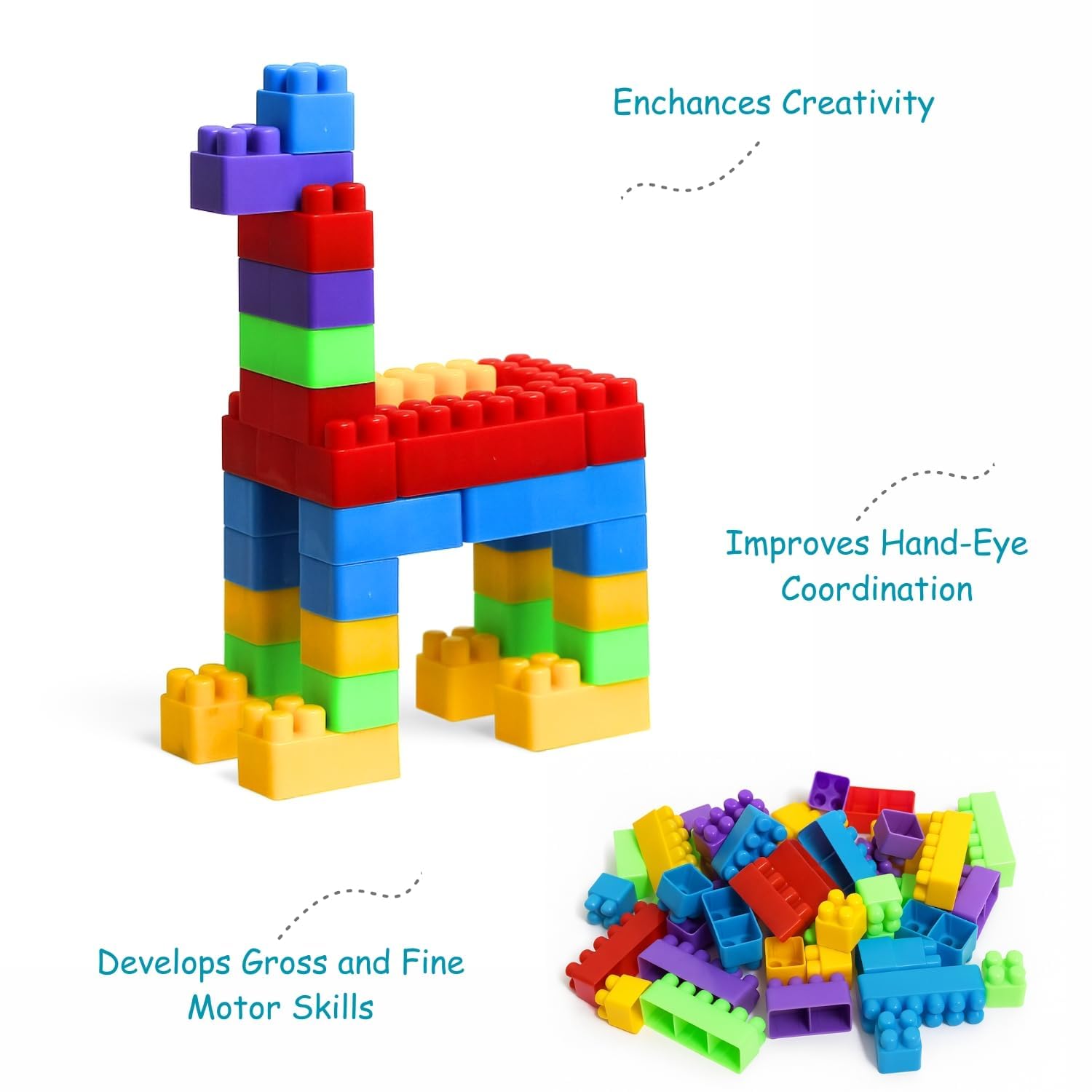 50-Piece Building Blocks Toy Set
