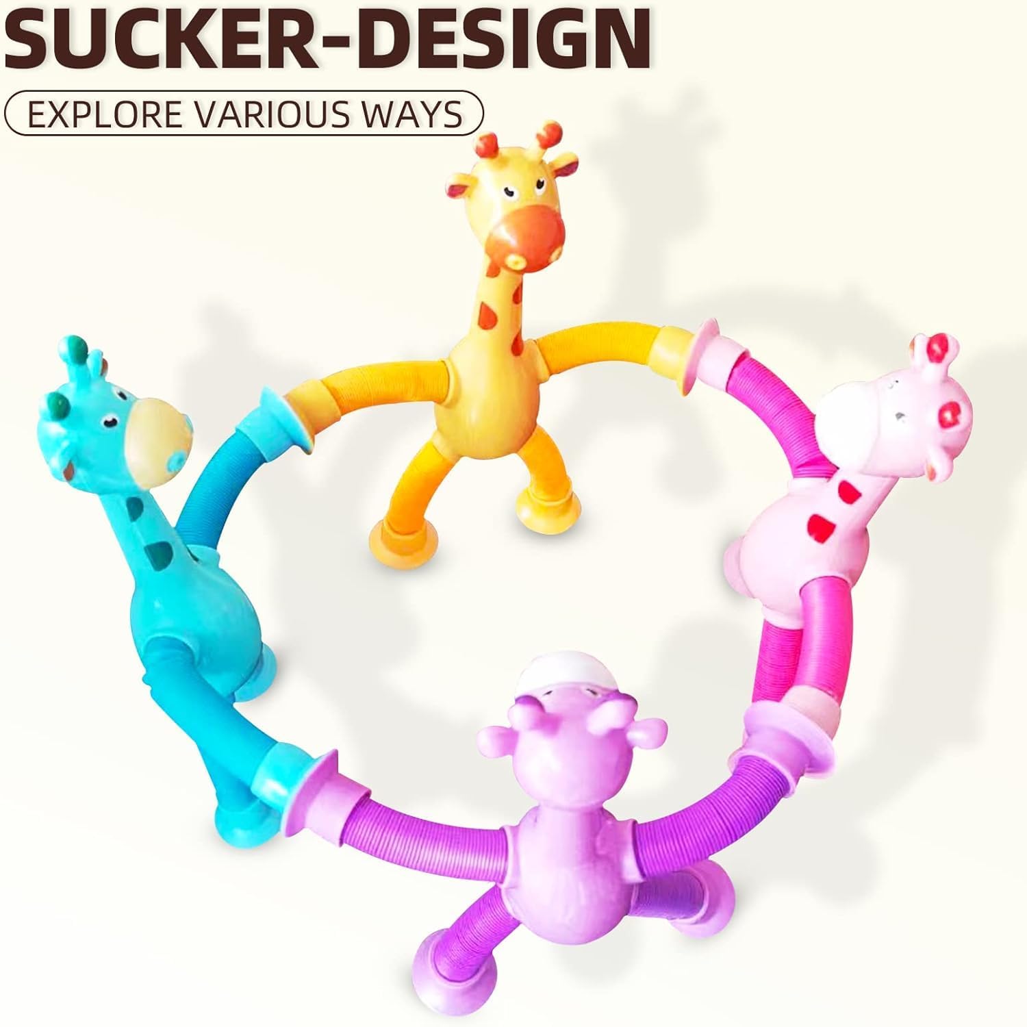 Giraffe Pop Tube - 1 pc