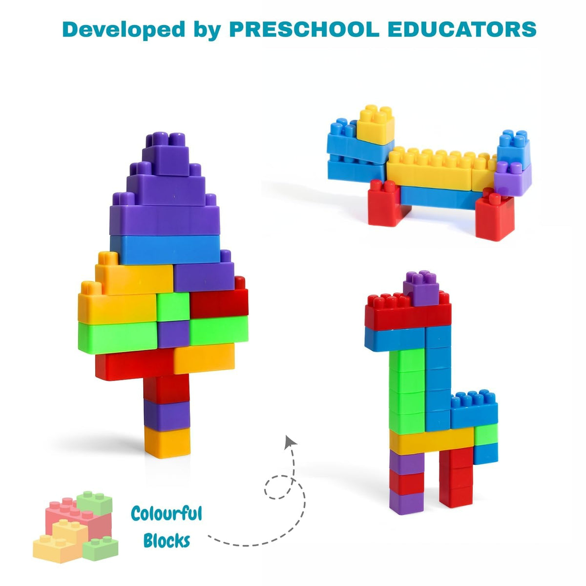 50-Piece Building Blocks Toy Set