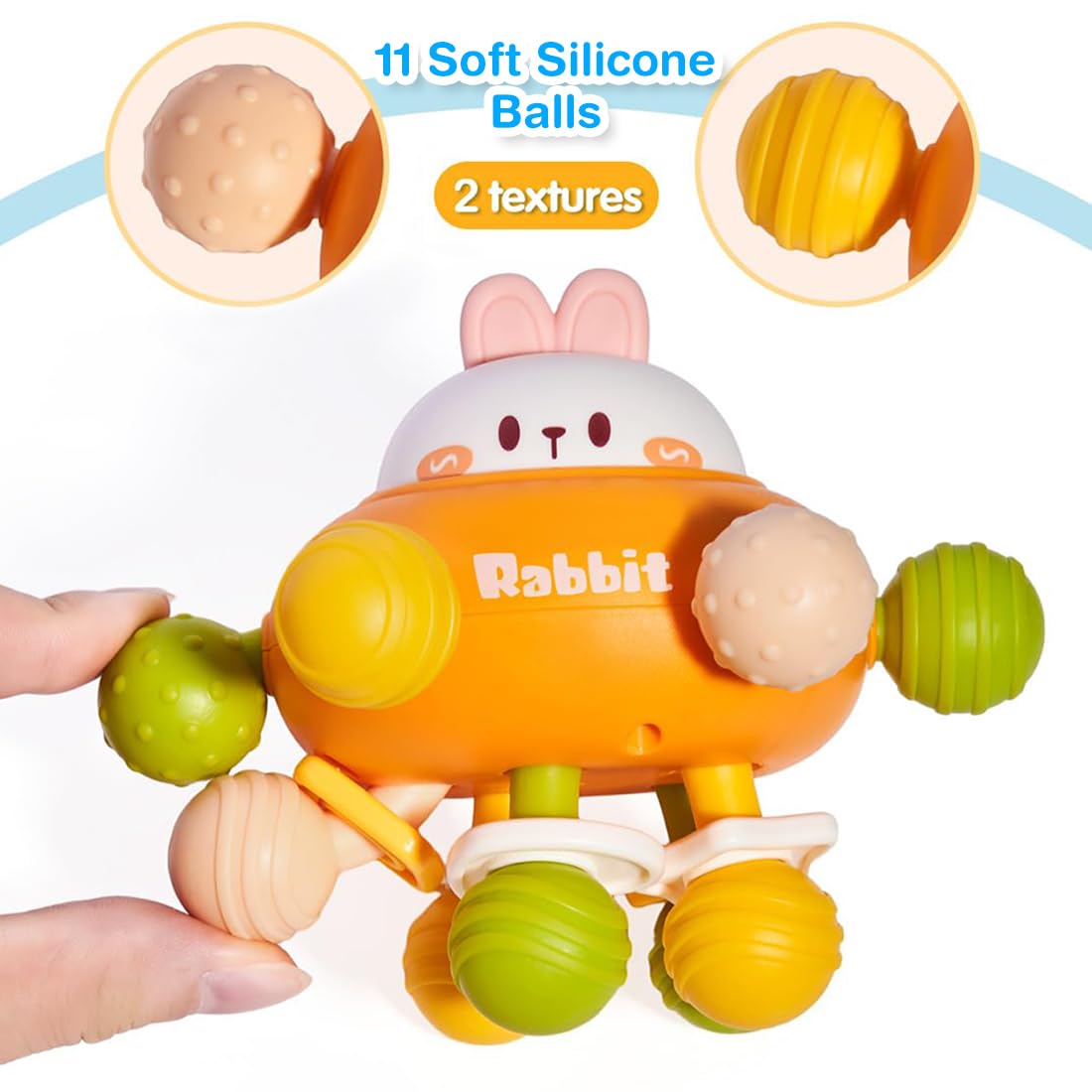 3 in 1 Teether Grasping Toys