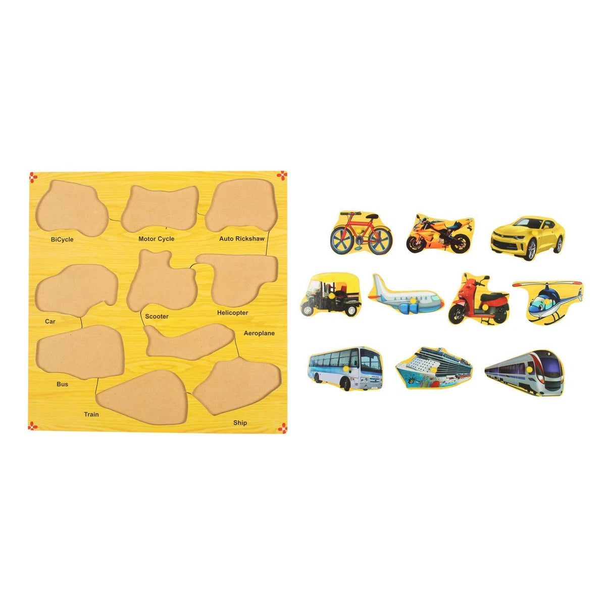 Vehicle Pin Board Puzzle