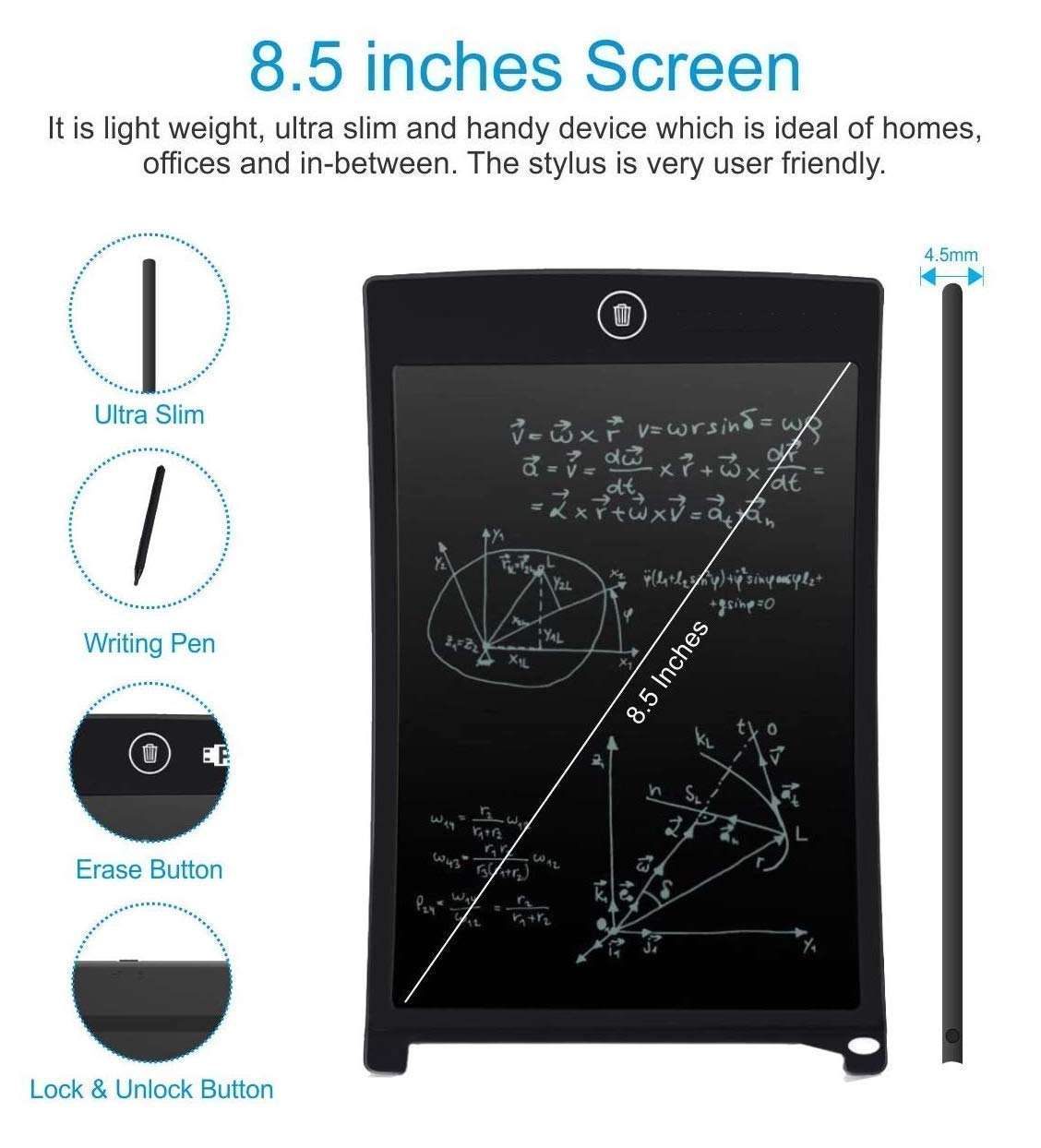 LCD Writing Tablet - 8.5 Inch