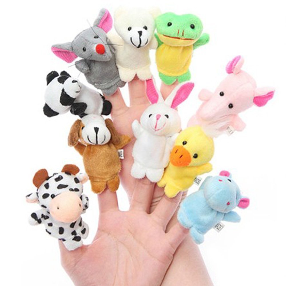 Animal Finger Puppets - Set of 10