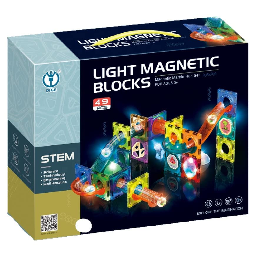 Light Magnetic Blocks - 49 pcs