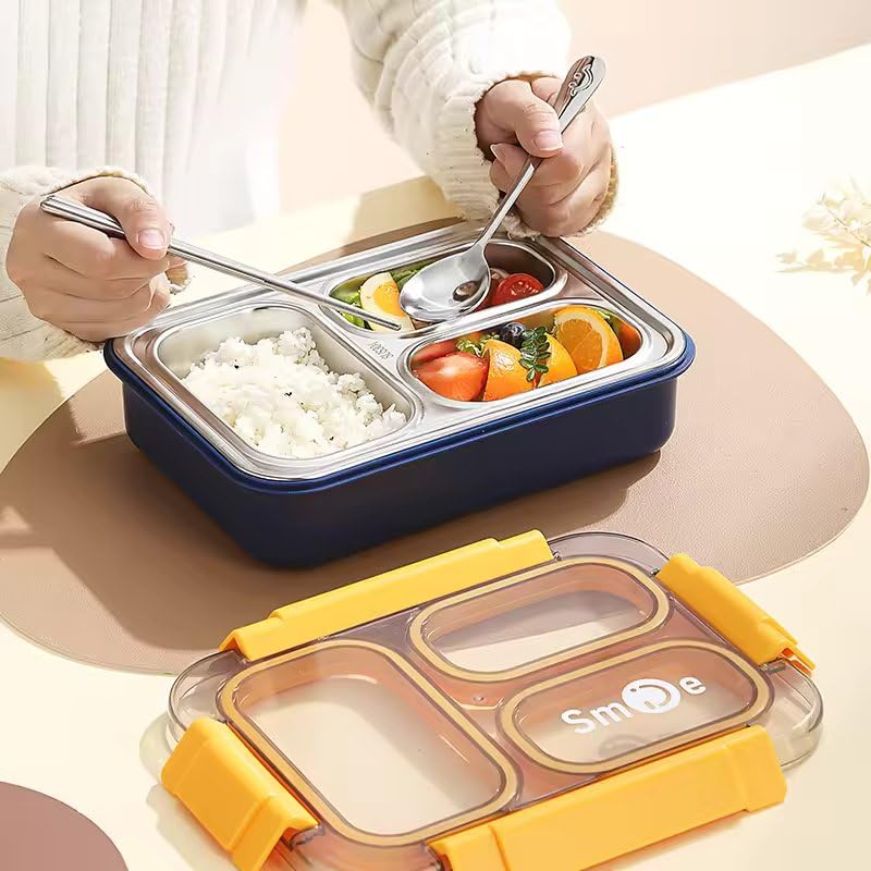 3 Grid Bento Lunch Box