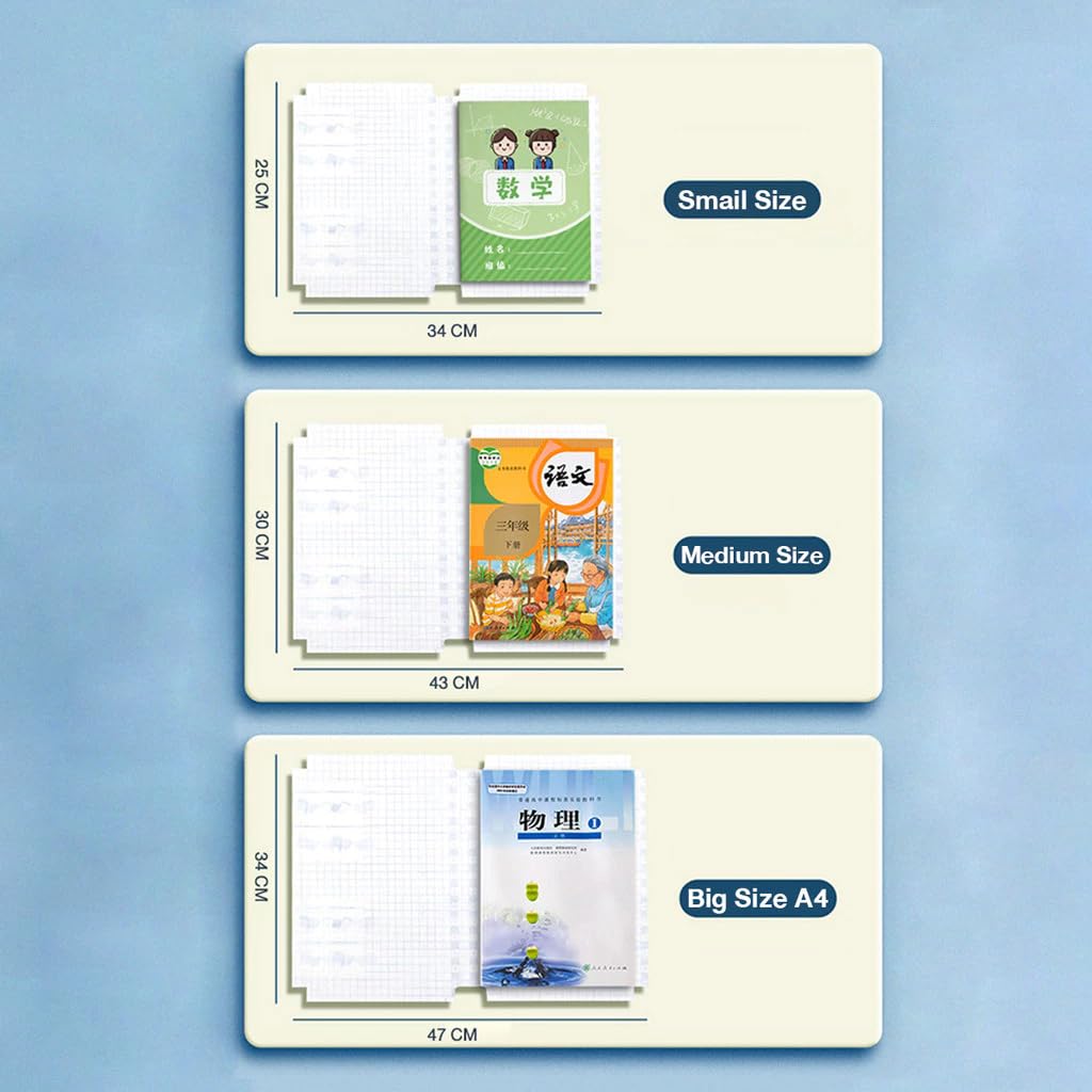 Self-Adhesive Book Cover [30 Pcs-3 Different size-10 Each]