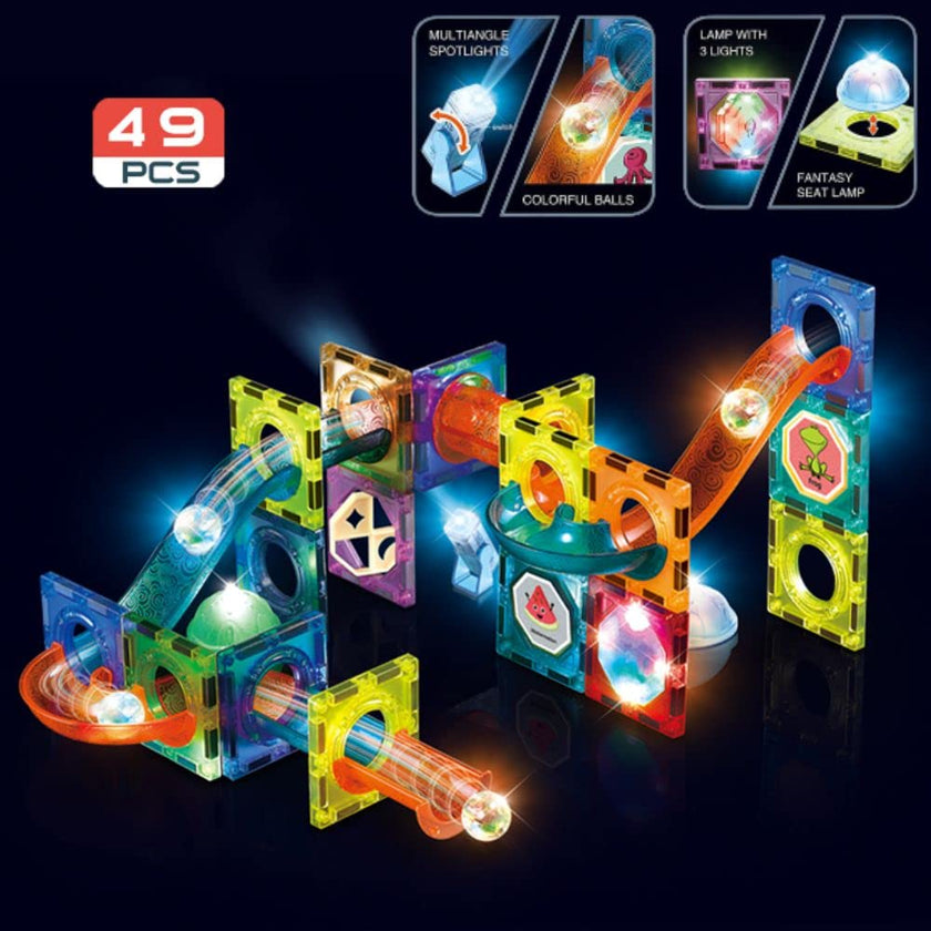 Light Magnetic Blocks - 49 pcs