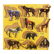 Wild Animals Puzzle Pin Board
