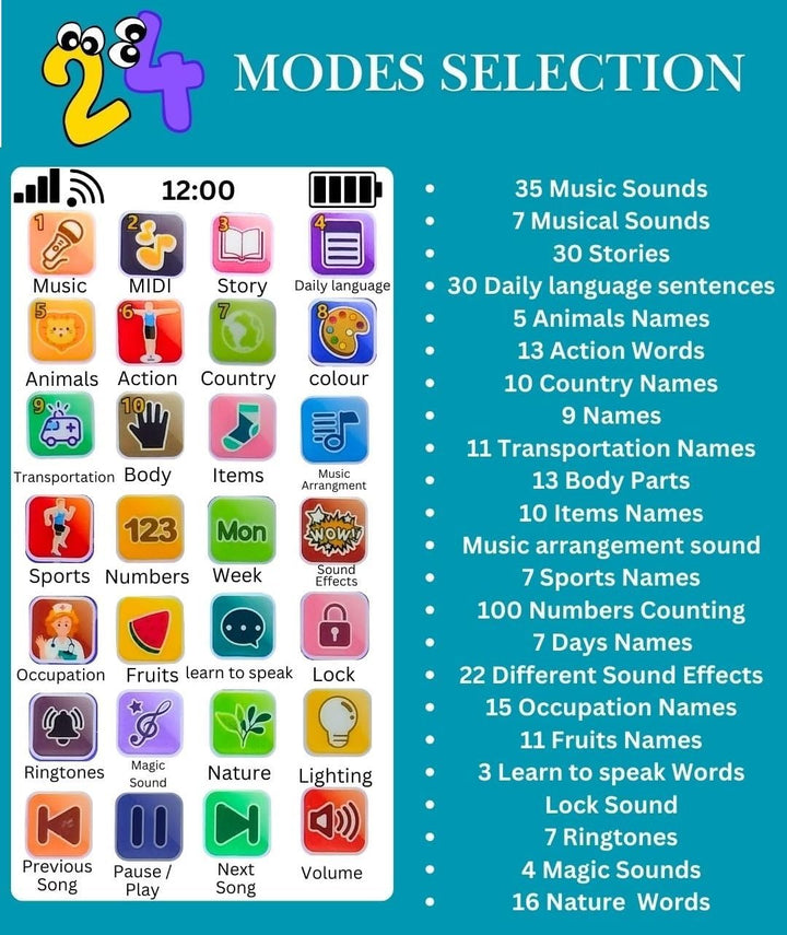Education Phone for kids(Random Design)