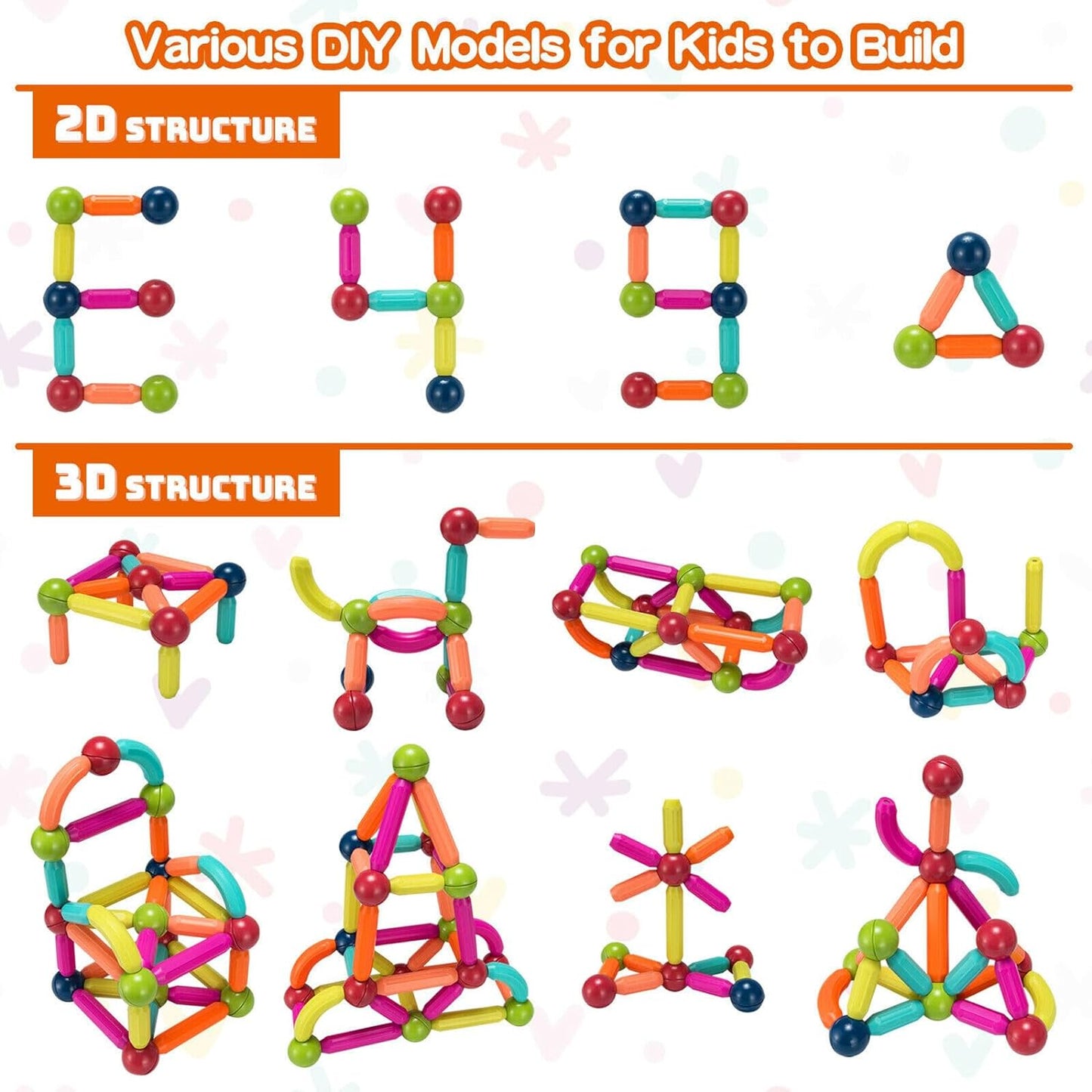 Magnetic Sticks - 36 Pcs