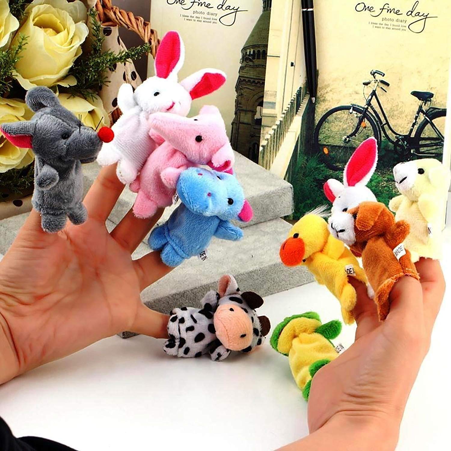 Animal Finger Puppets - Set of 10