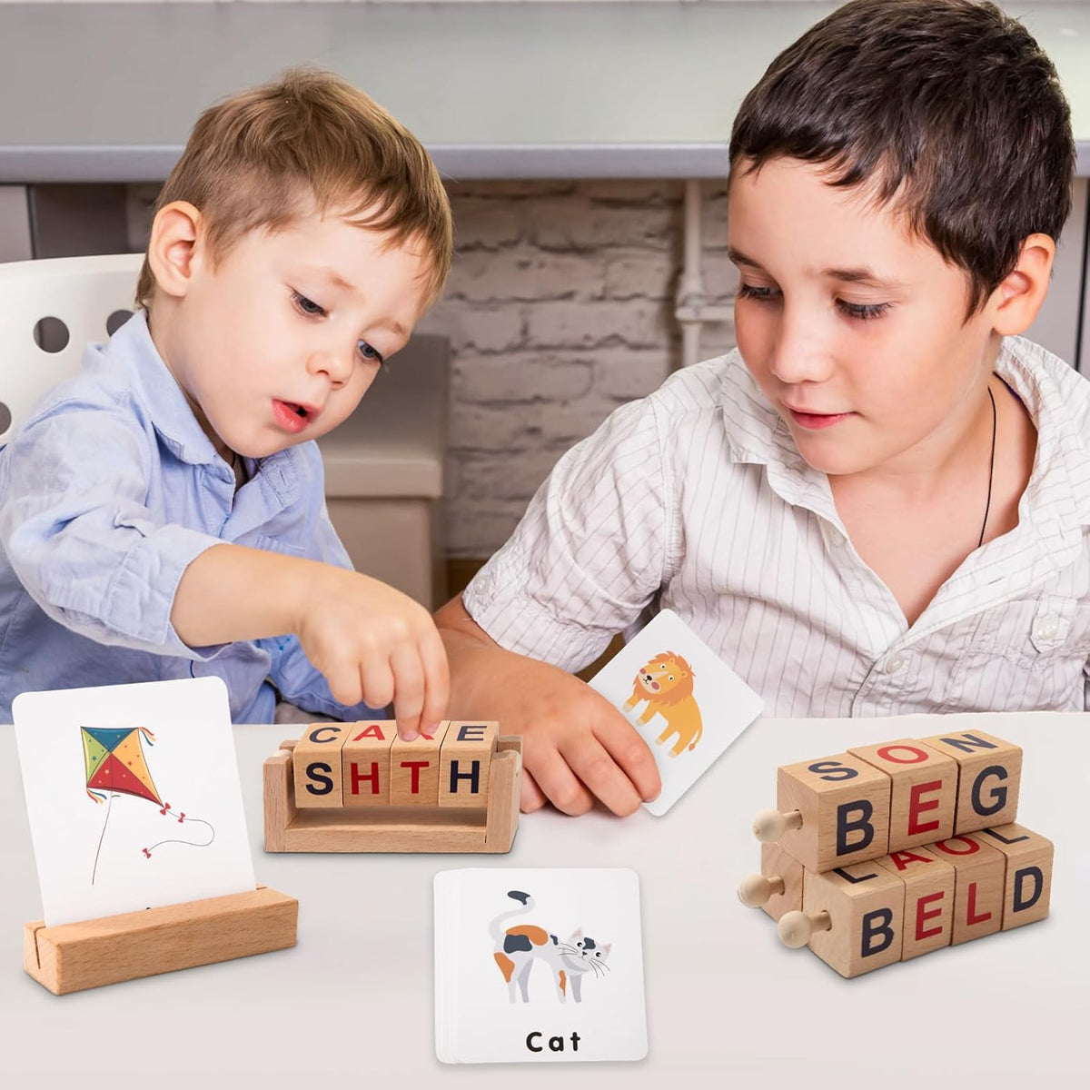 Wooden Spelling Game(Spinner Type)