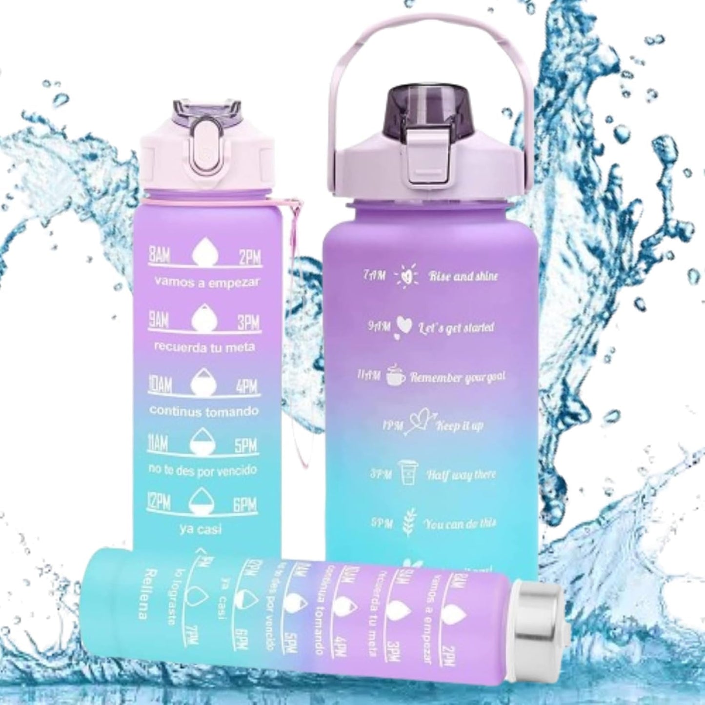 3 Water Bottle Set (2000ML, 900ML, 300ML)