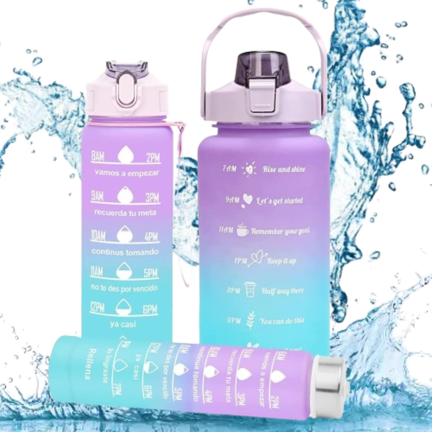 3 Water Bottle Set (2000ML, 900ML, 300ML)