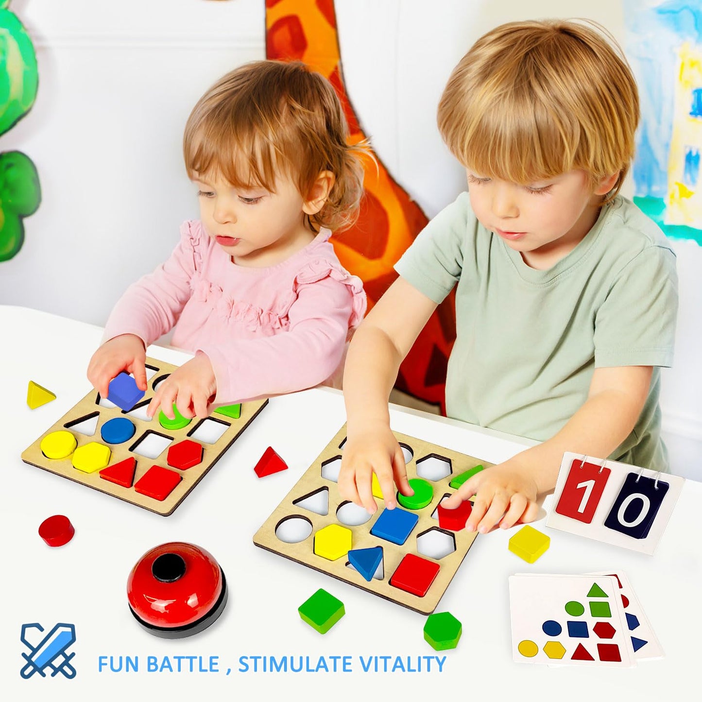 Shape And colour Matching battle game