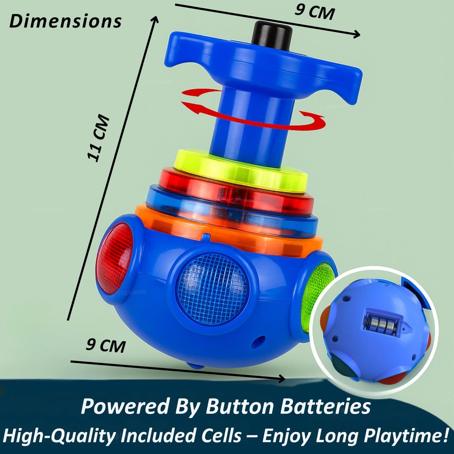 Musical Light-Up Spinning Top