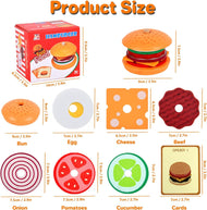 Wooden Hamburger Set/Sandwich set (Random)