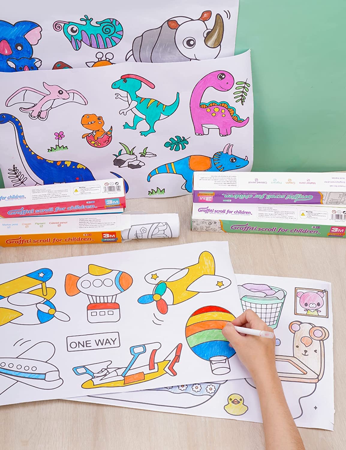 Drawing Roll, Coloring Paper Roll, 30 X 300 Cm (Different theme)