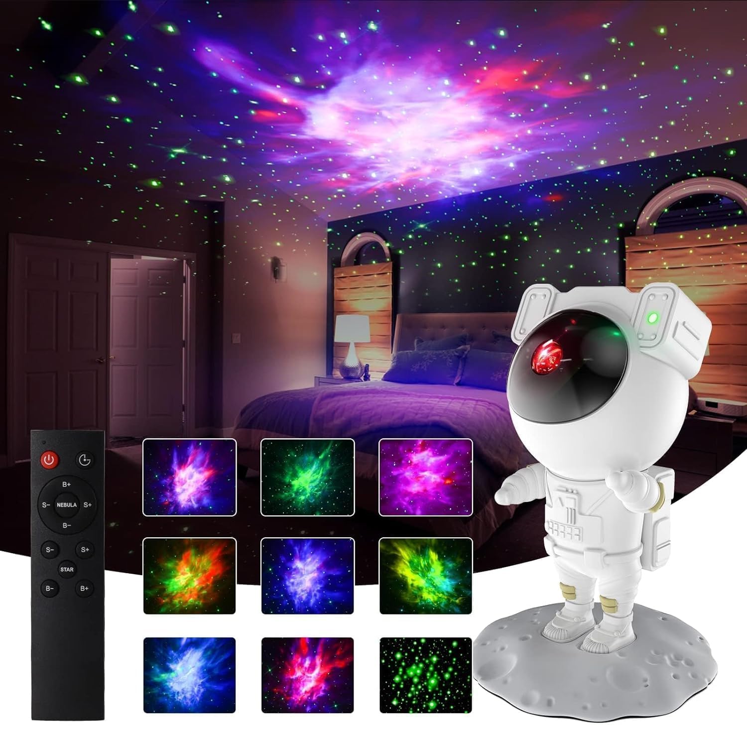 Astronaut Galaxy Projector Night Light