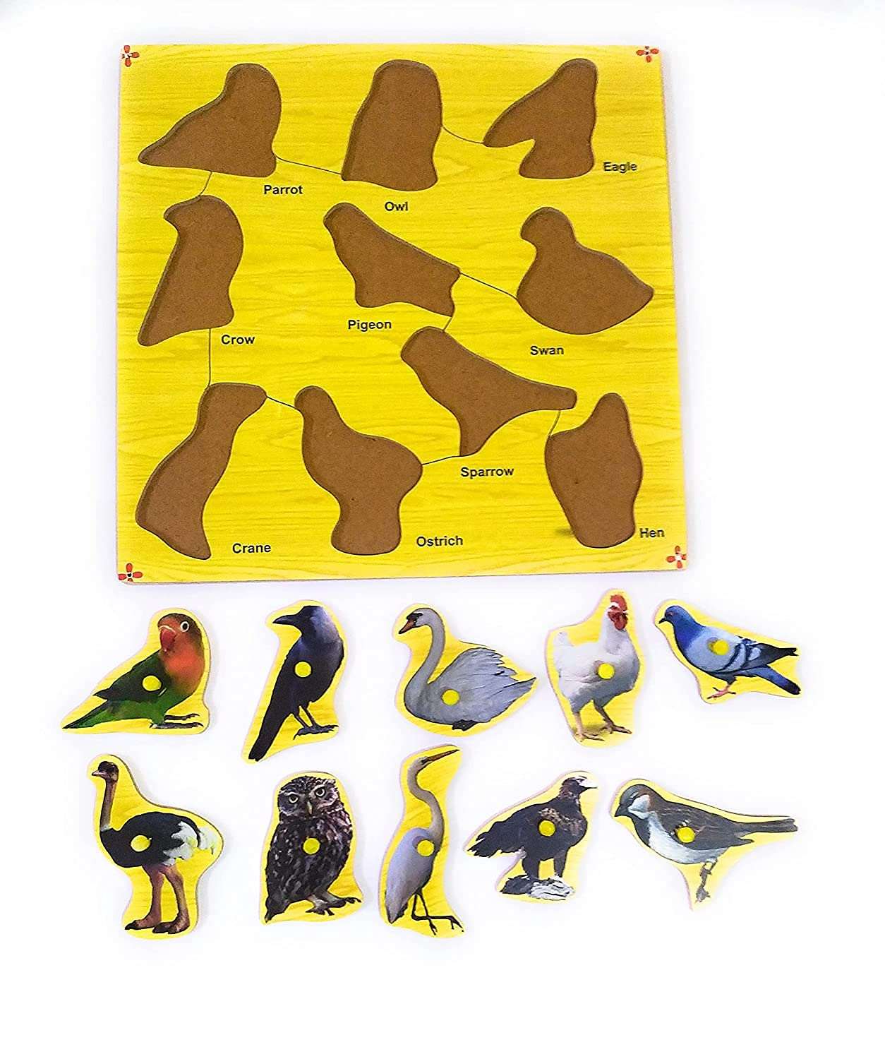 Birds Puzzle Pin Board