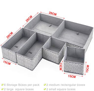 Set Of 6 Box Organiser