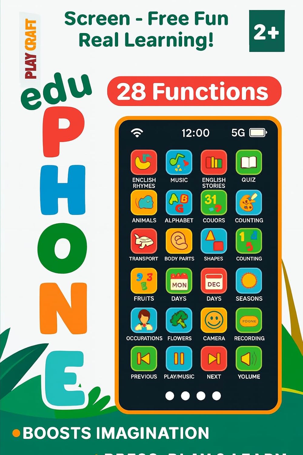 Education Phone for kids(Random Design)