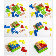 Geometric Shapes Assembled Building Blocks Intellectual Toy