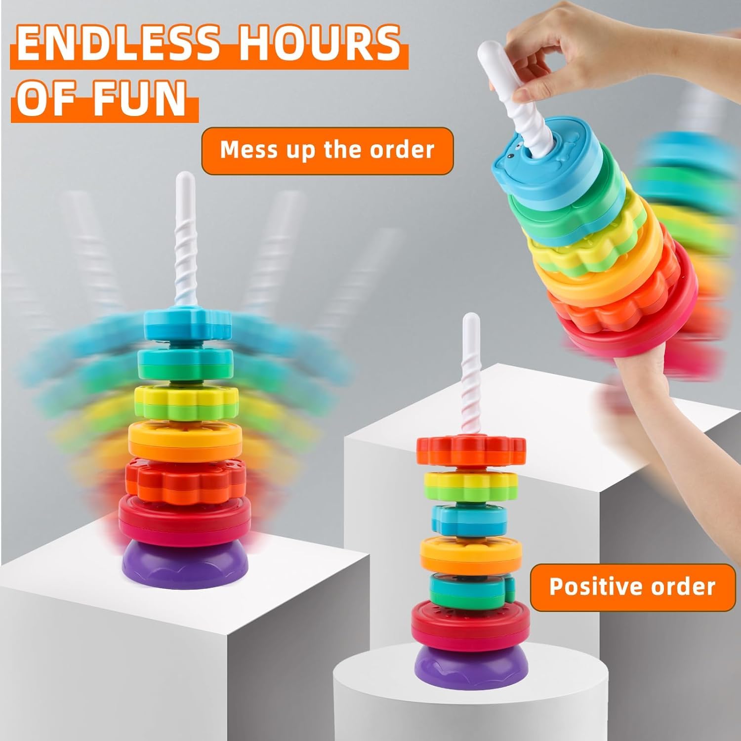 Spinning Rainbow Tower