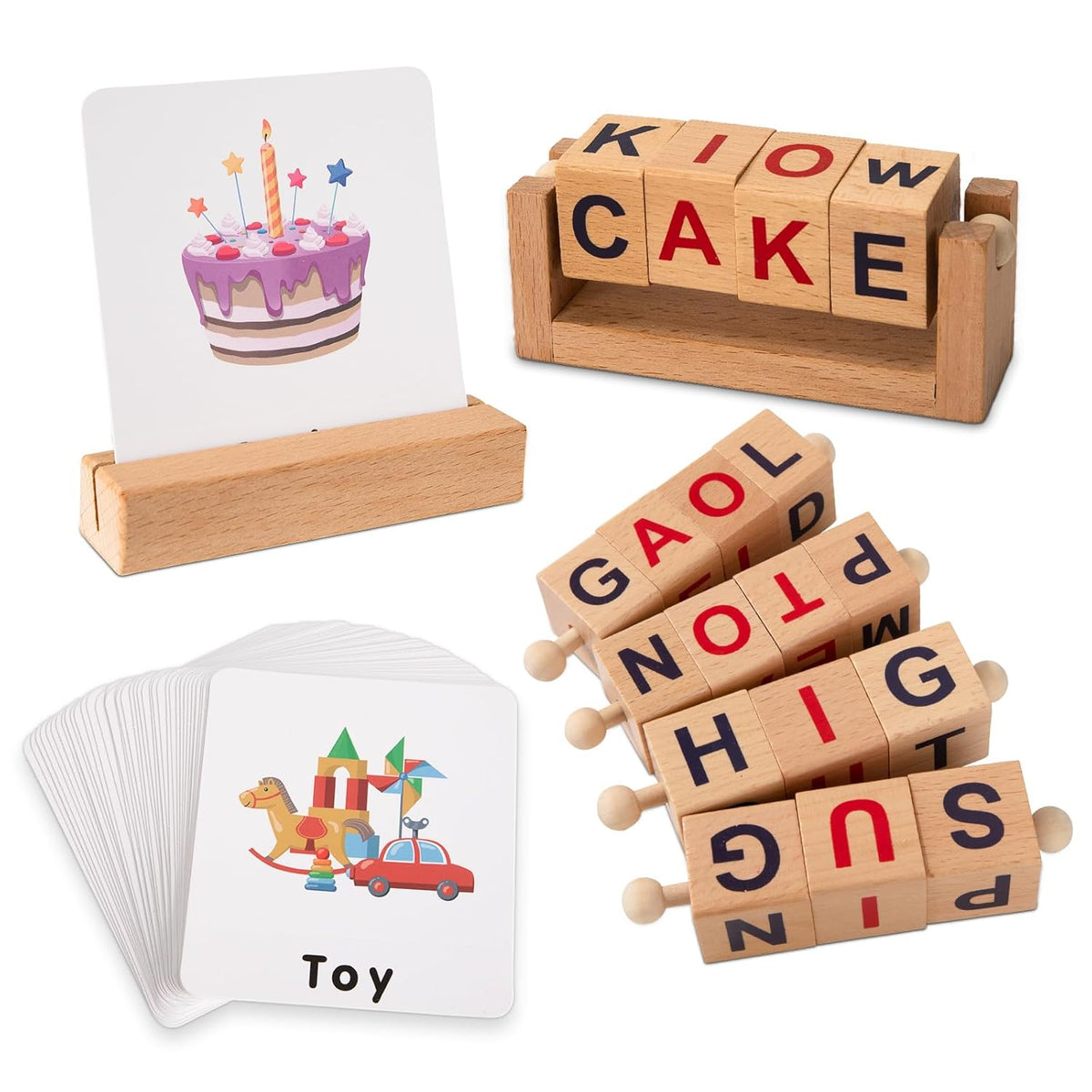 Wooden Spelling Game(Spinner Type)