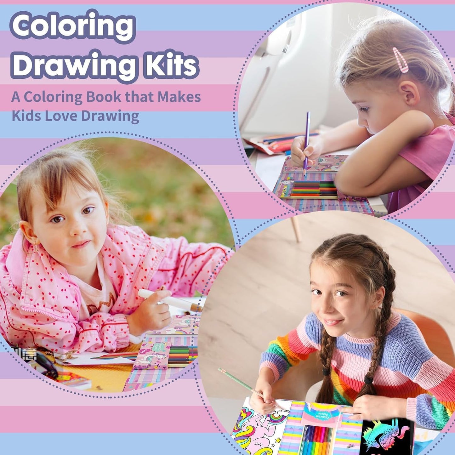 2 IN 1 Coloring book(coloring and Scrach book)