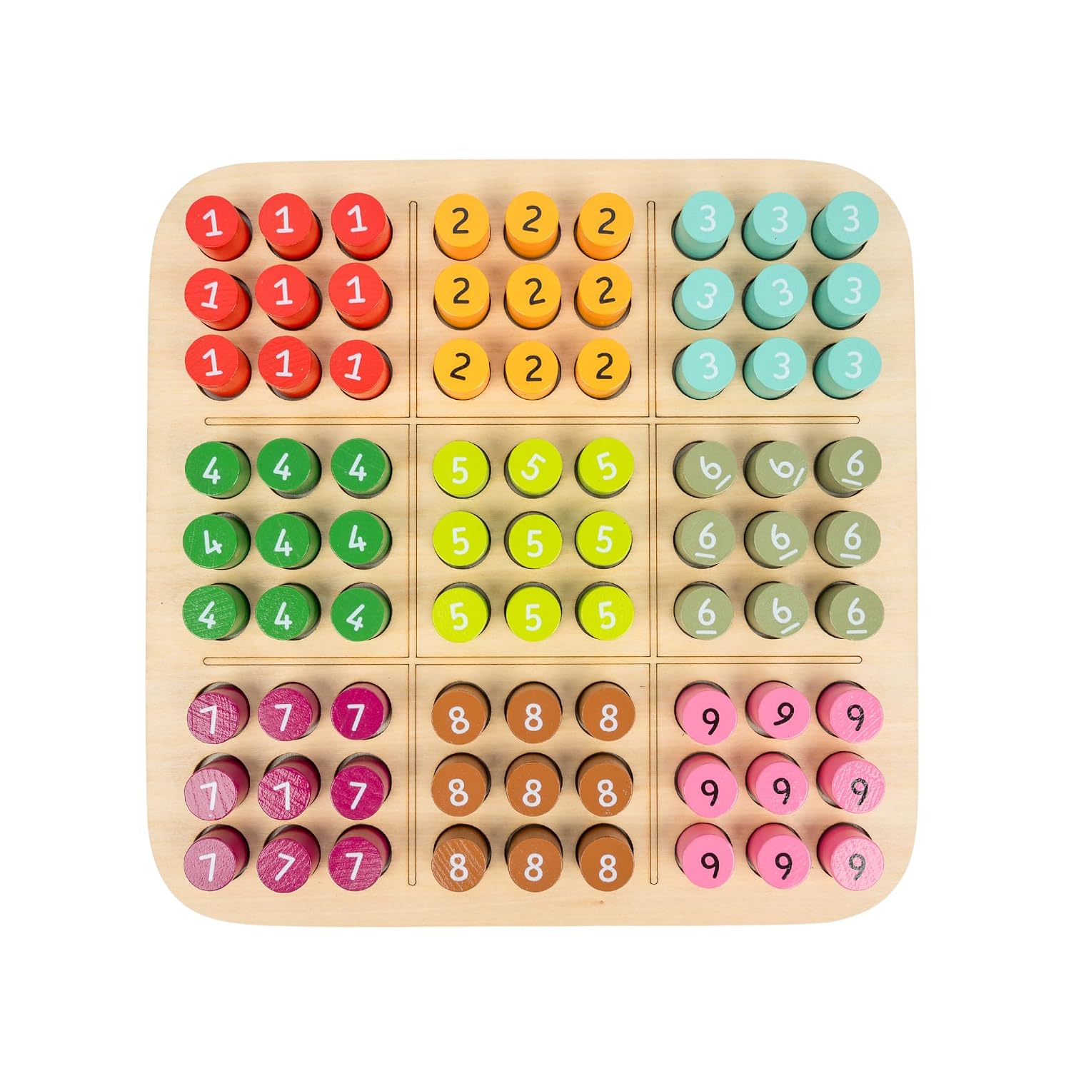 Wooden sudoku