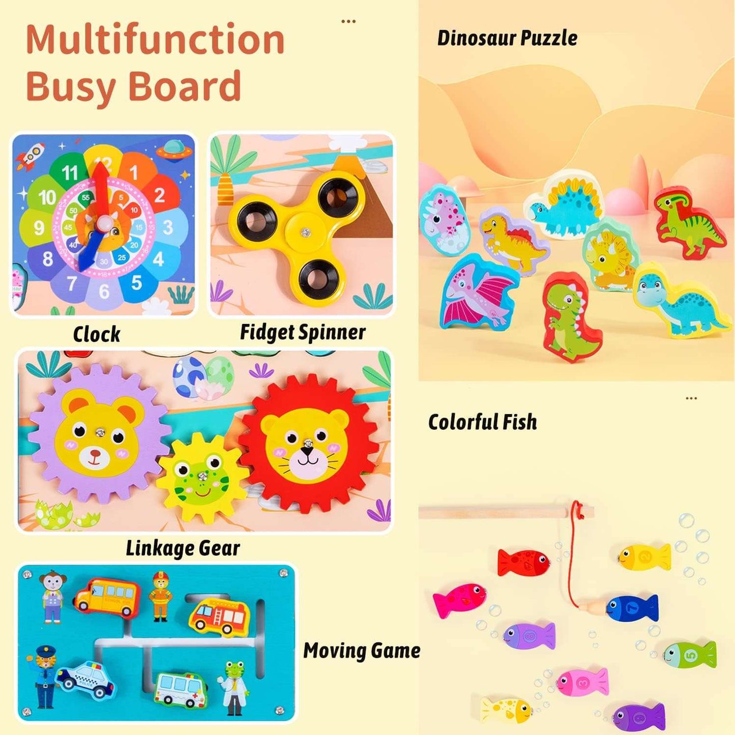 8 in 1 Wooden Montessori Puzzle