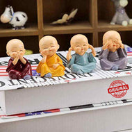 Buddha Monk-Set of 4 (Home Decor)