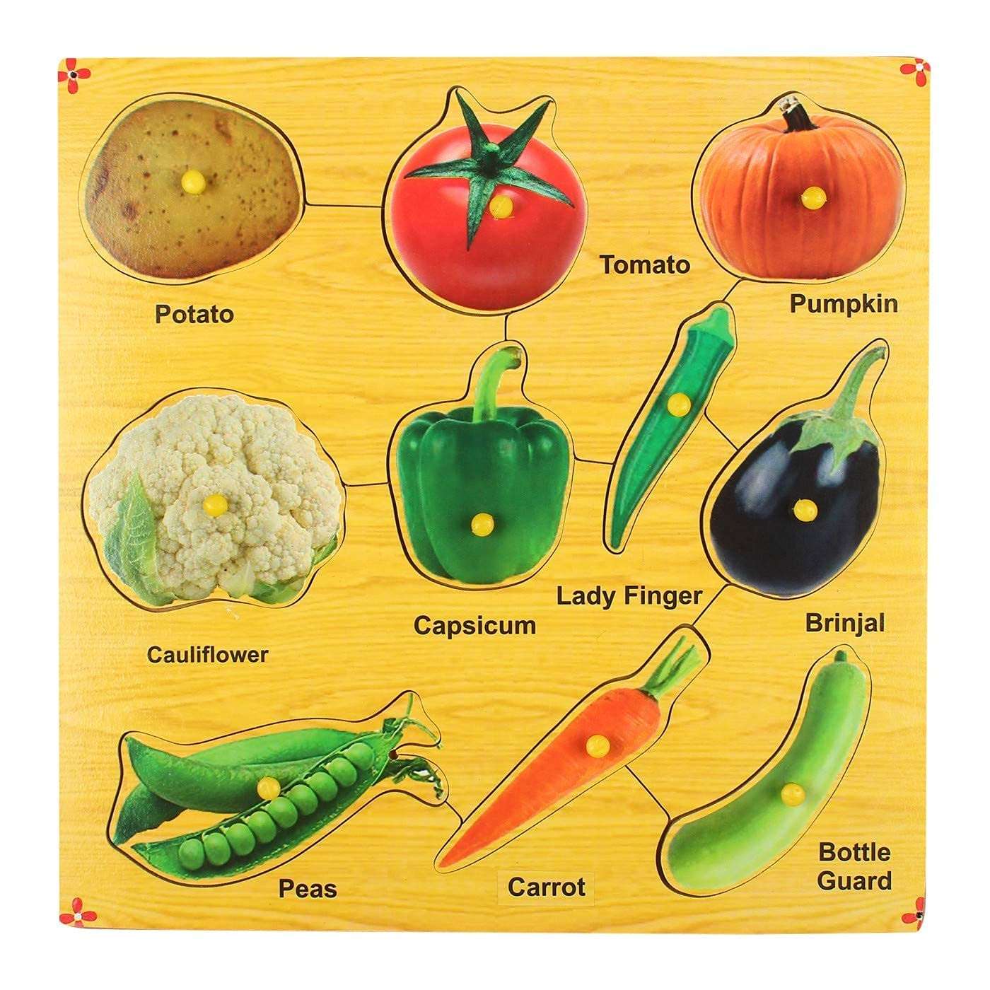 vegetable puzzle pin board