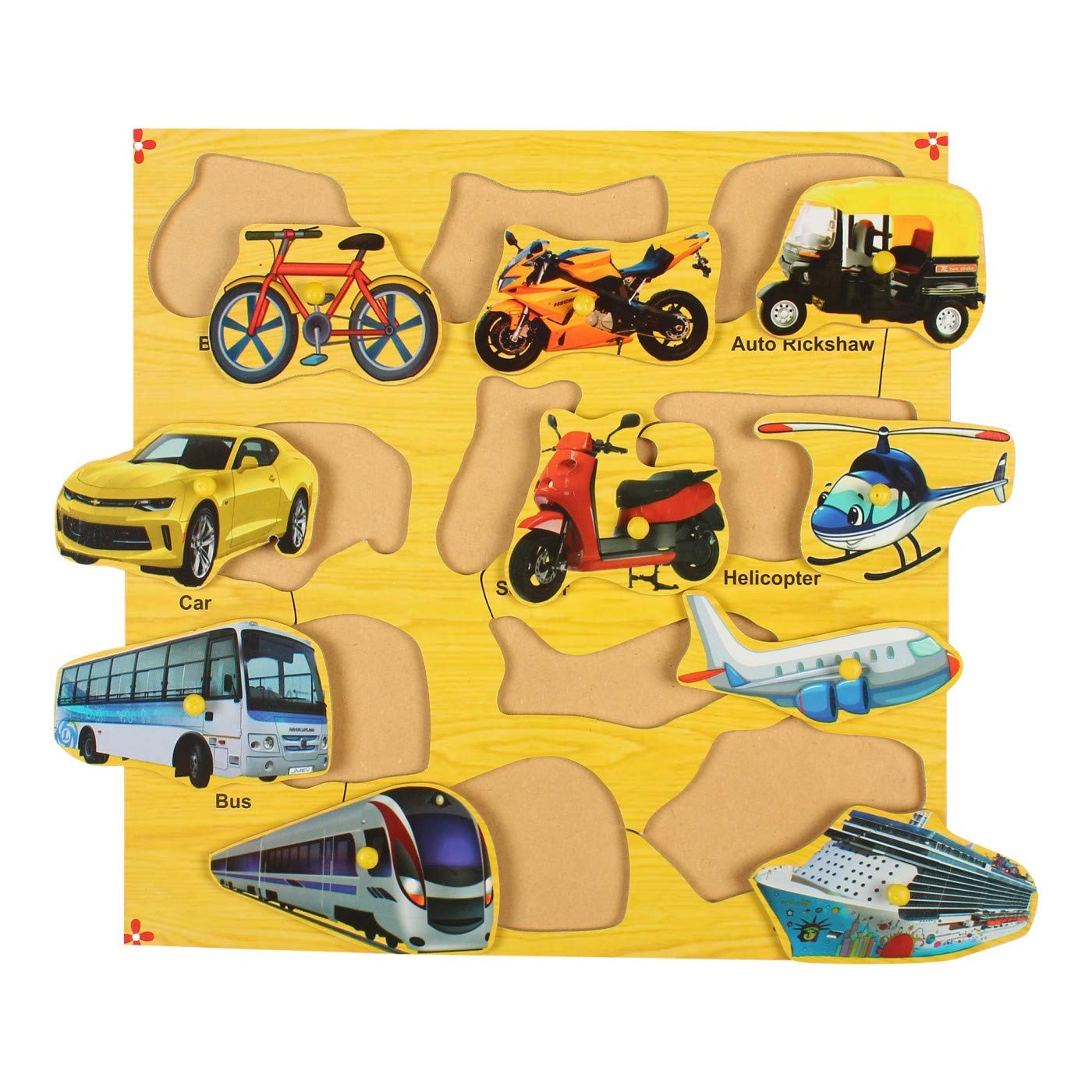 Vehicle Pin Board Puzzle