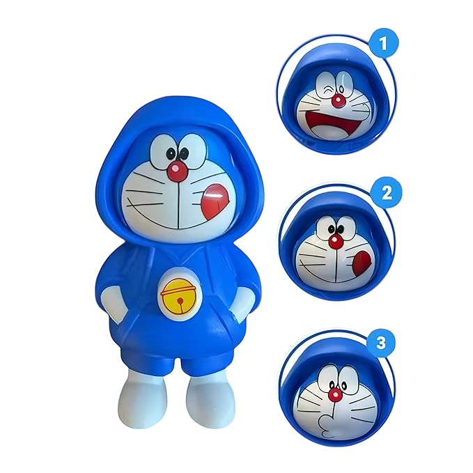 Face Changing Cartoon Keychain (1 Pc) (Random Color)