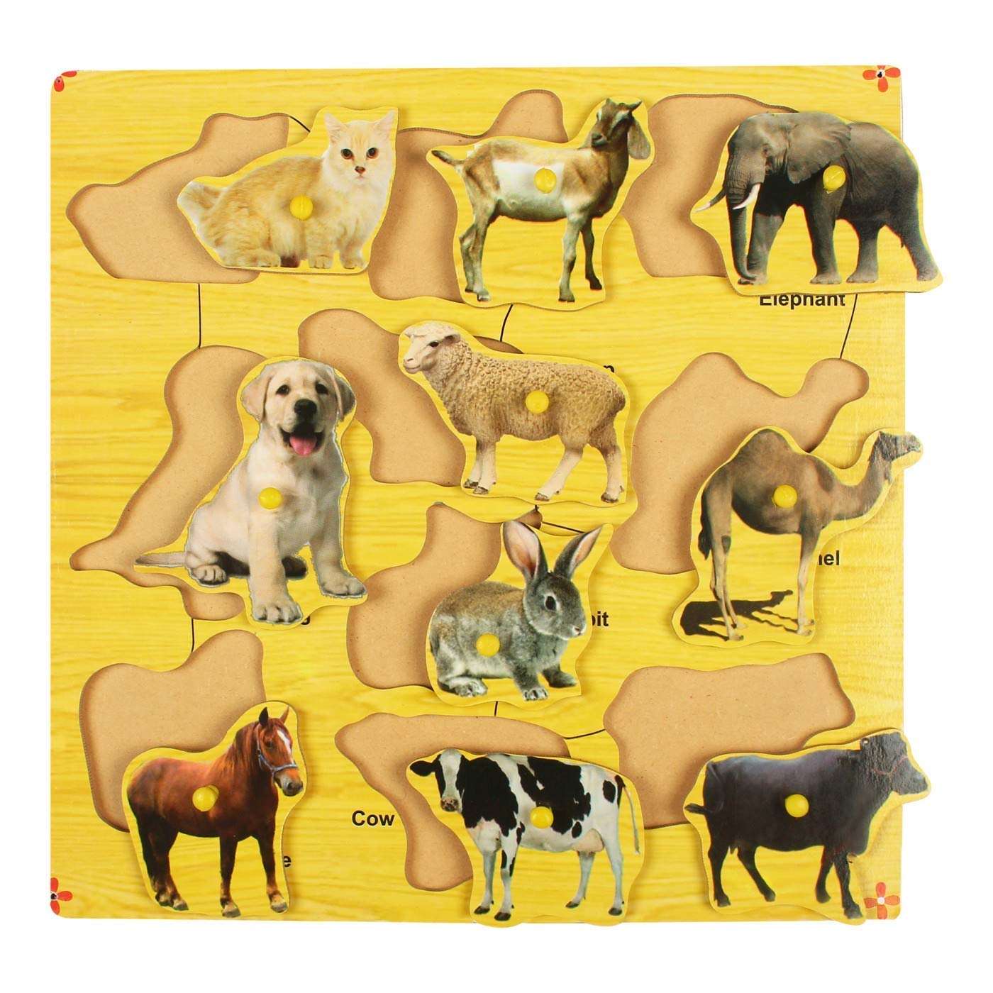 Domestic Animals Puzzle Pin Board