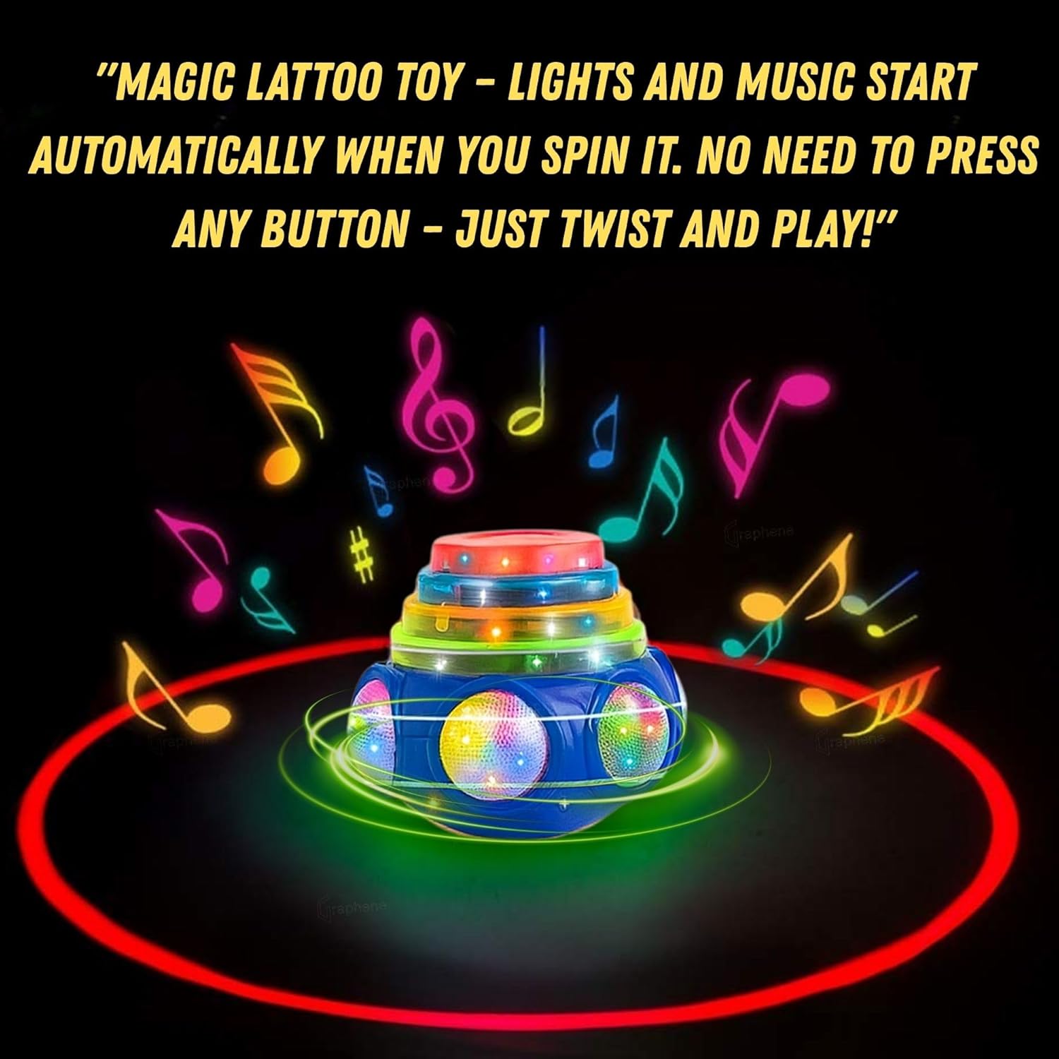 Musical Light-Up Spinning Top