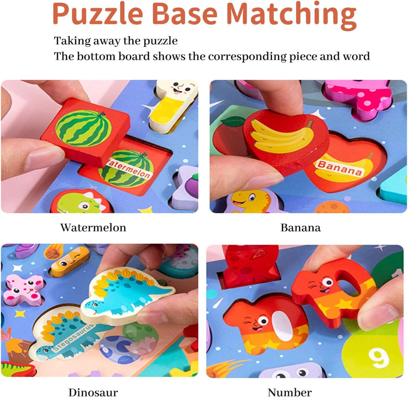 8 in 1 Wooden Montessori Puzzle