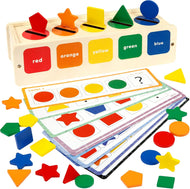 Wooden Color and Shape Sorting Box