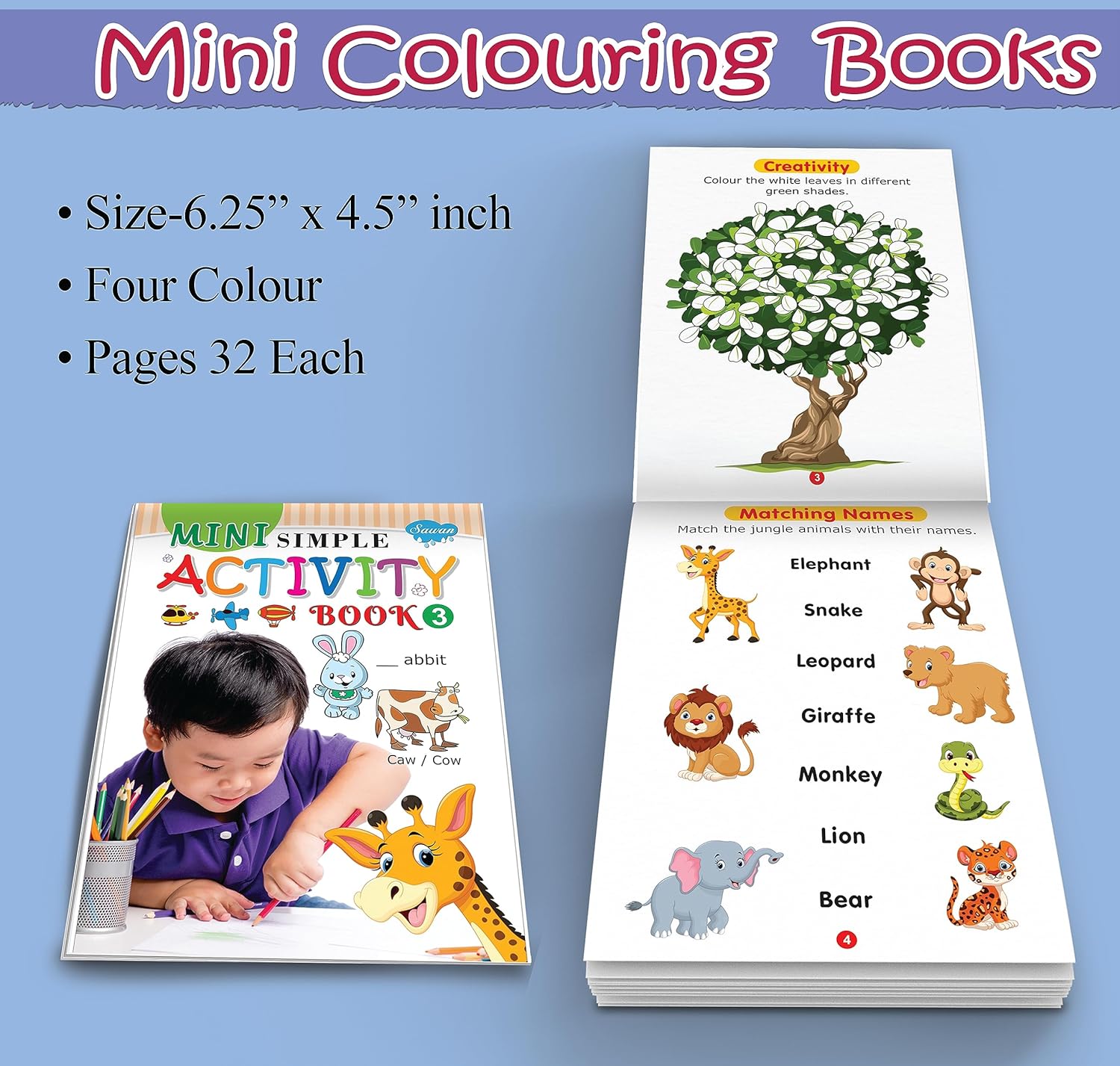 Mini Simple Activity Book -1pc