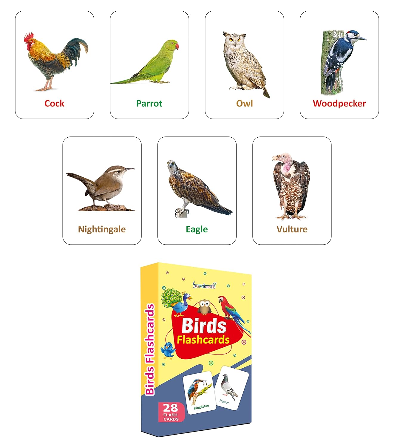 Flash Cards Set of 7